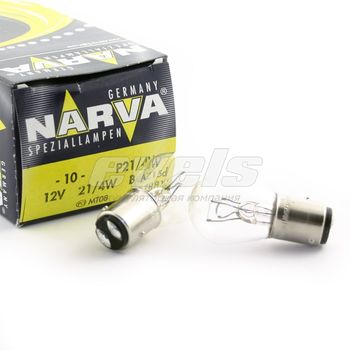 Лампа "NARVA" 12v 21/4W (BAZ15d) /P21/4W