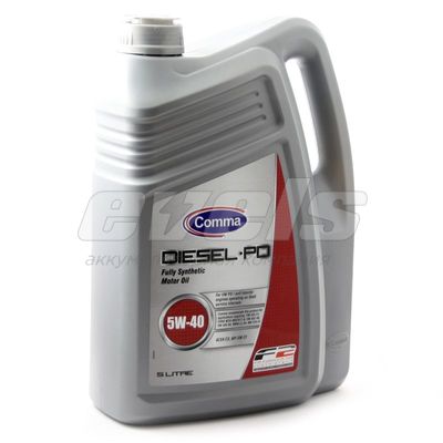 Масло "Comma" мотор. синт. DIESEL PD 5W-40 100% 5 л — основное фото