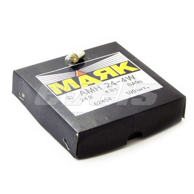 Лампа "Маяк" 24V 4W (BA9S) /T4W — основное фото